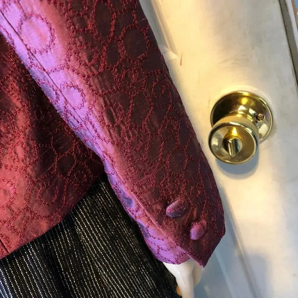 100% Silk Kay Unger Women Button Up Career Wear Shirt Blouse/Jacket Size 4 - Picture 7 of 7